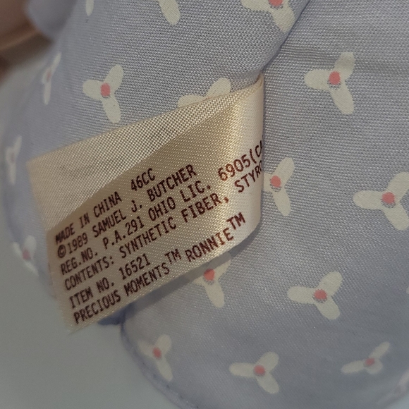 VINTAGE 1989 Precious Memories God loves a cheerful giver Ronnie WITH BASKET - Picture 14 of 15